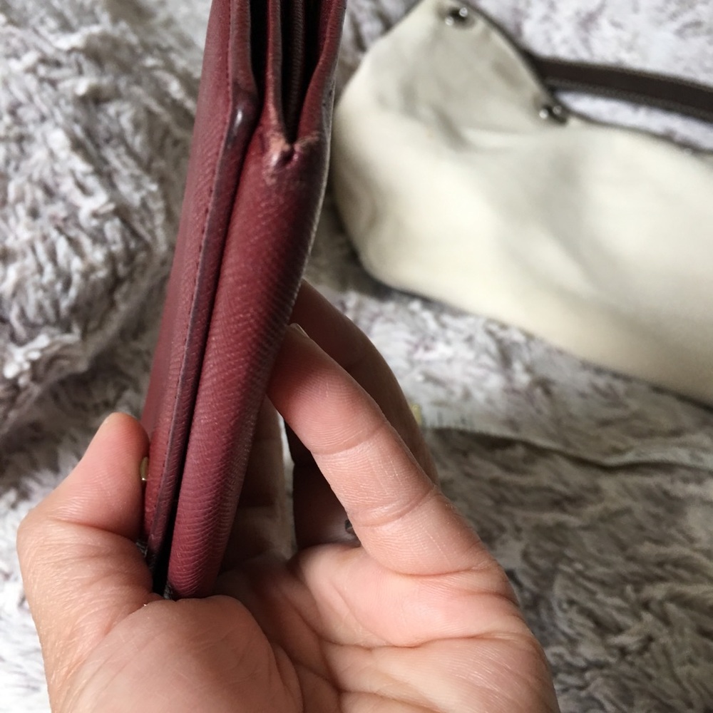 Burberry burgundy wallet